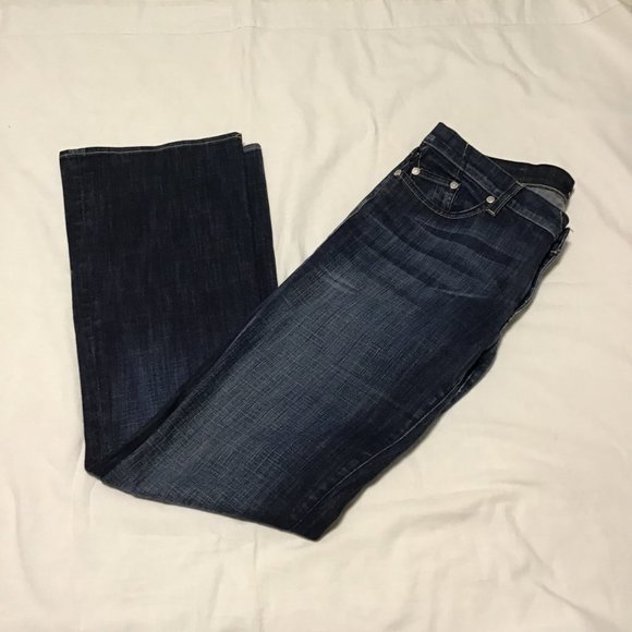Rock & REPUBLIC Kasandra Midrise Mid Dark Bootcut Jeans Sz 32 - Picture 6 of 14